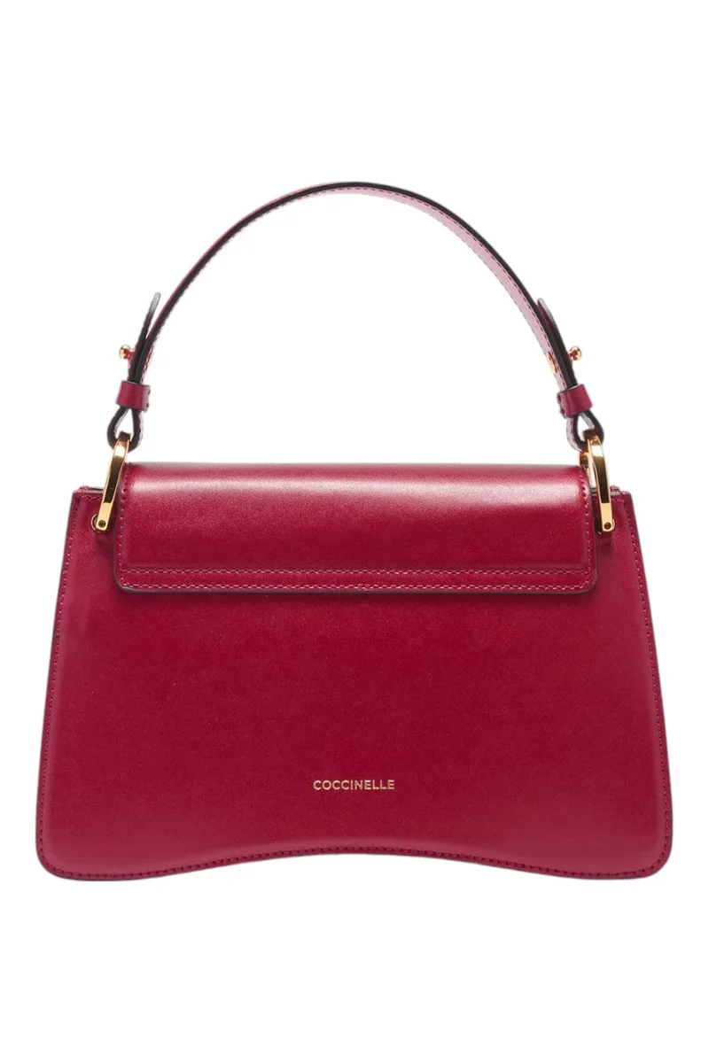 COCCINELLE Red C-Me Calf Top Handle Bag Small for Women | Best Price UAE